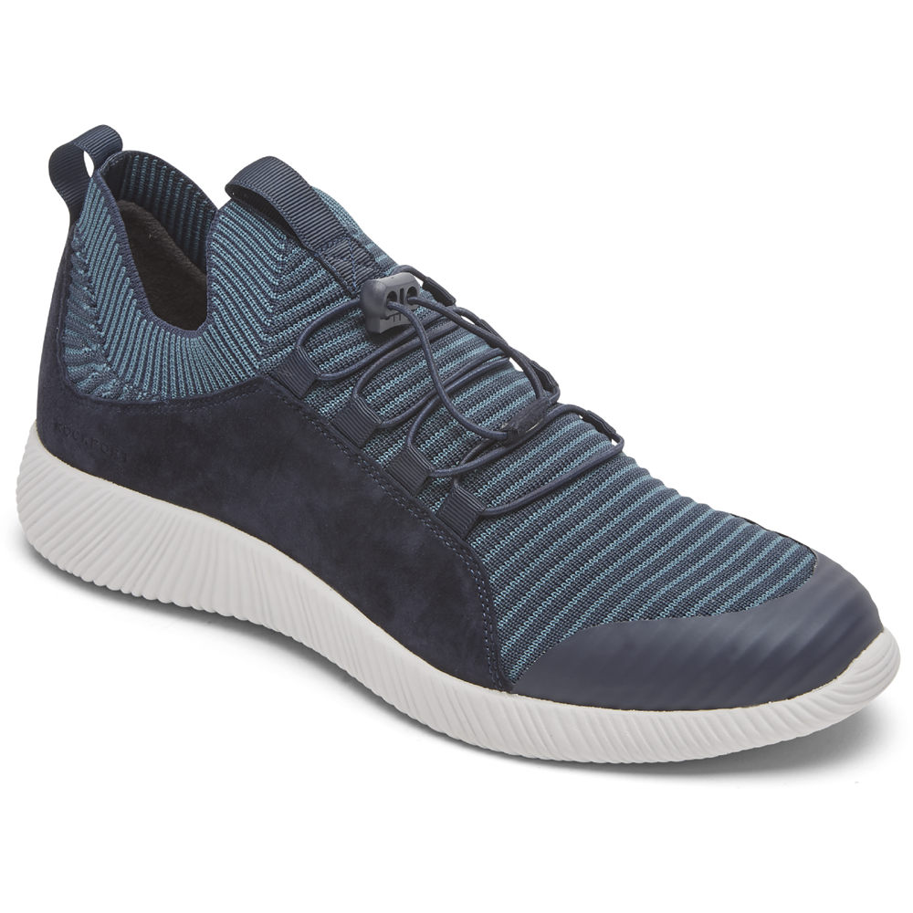 Rockport Joggesko Dame Blå - City Lites Robyne Strikke Bungee - ULFG38506